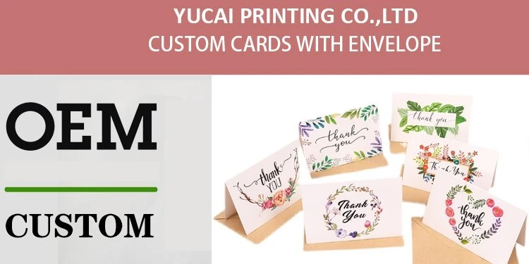 OEM custom thank you card